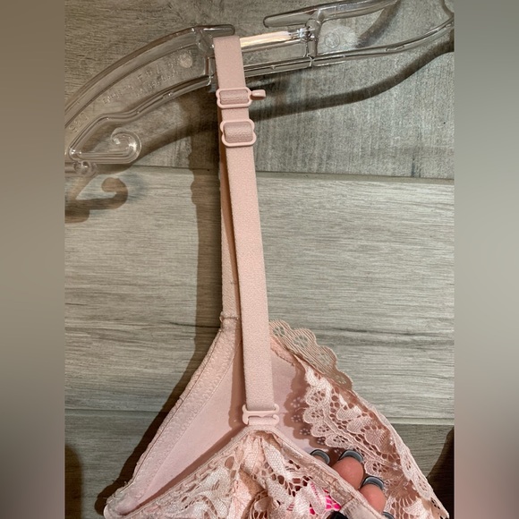 La Senza Beyond Sexy Ultimate Plunge Bra 32 DD- pink lace - Picture 6 of 6